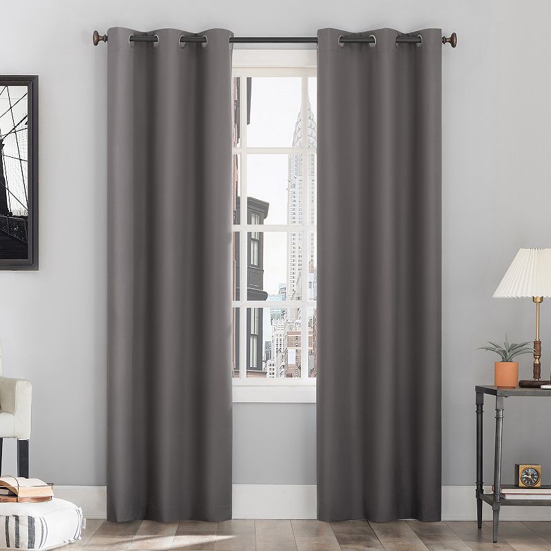 Sun Zero Cyrus Thermal 100% Blackout Grommet Window Curtain