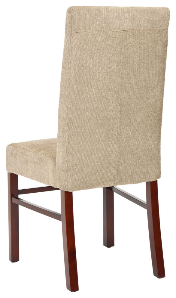 Quincy 20  x27 x27h Side Chair (set Of 2) Sage/Cherry Mahogany   Transitional   Dining Chairs   by AED Luxury Home Decor  Houzz