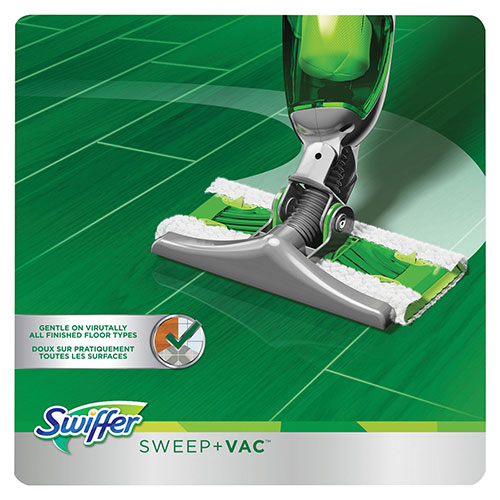 Procter and Gamble Swiffer Sweep+Vac Starter Kit | (1 Sweeper+8 Cloths+Filter)， 2