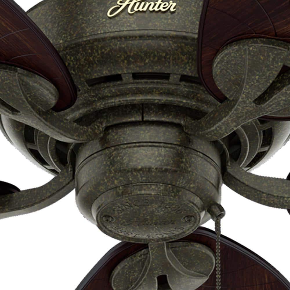 Hunter Bayview 54 in IndoorOutdoor Provencal Gold Ceiling Fan