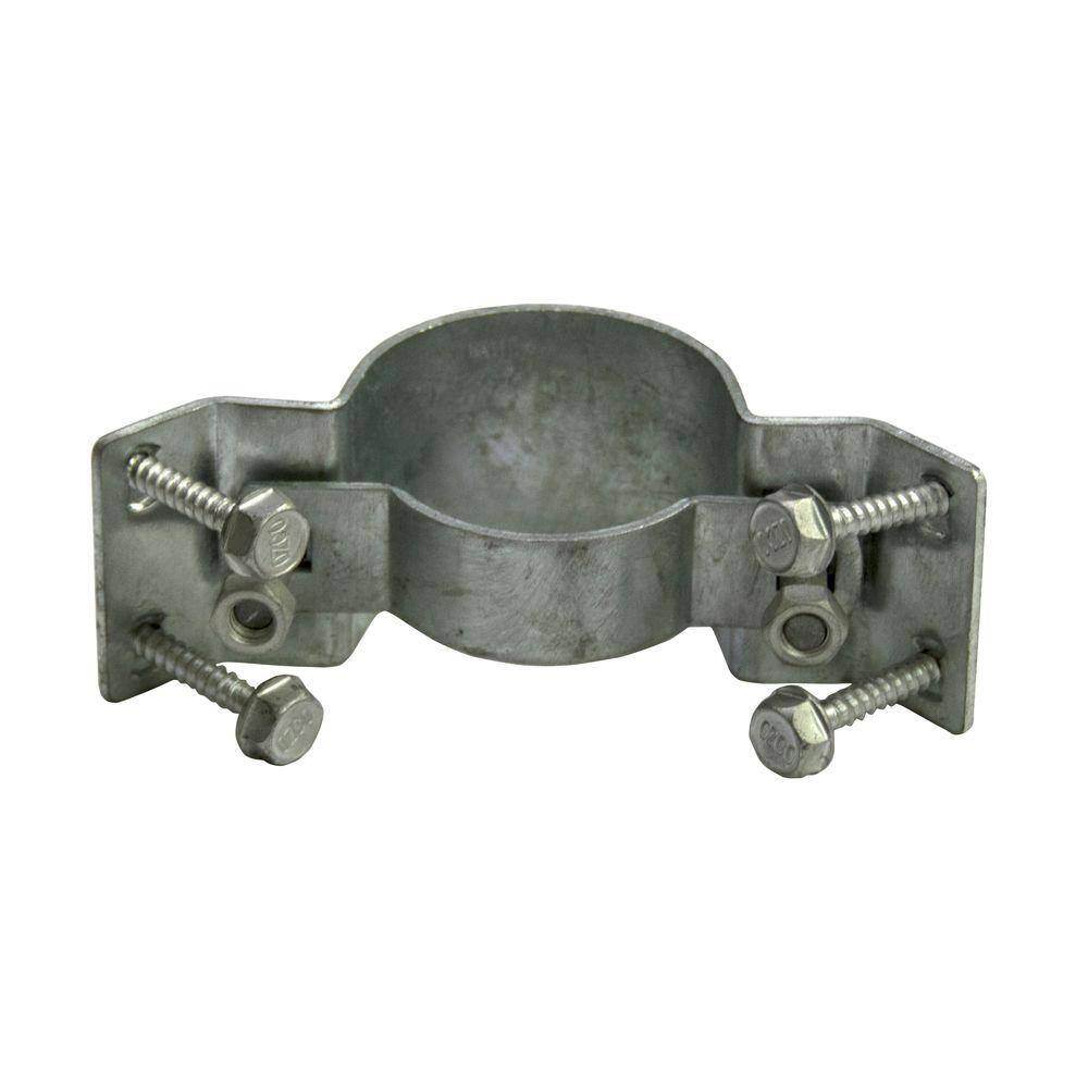 Oz-Post WAP-OZ 2-38 in. Galvanized Steel to Wood Fence Bracket with Inside 90 for Full Wrap 50140-1