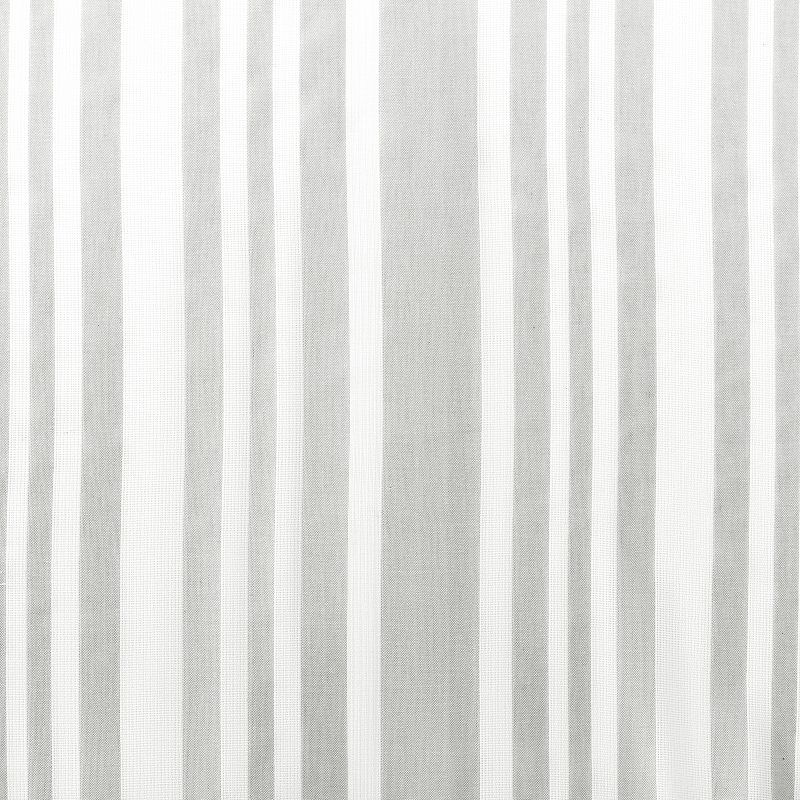 Clean Window Leno Weave Stripe Anti-Dust Sheer Window Curtain Panel