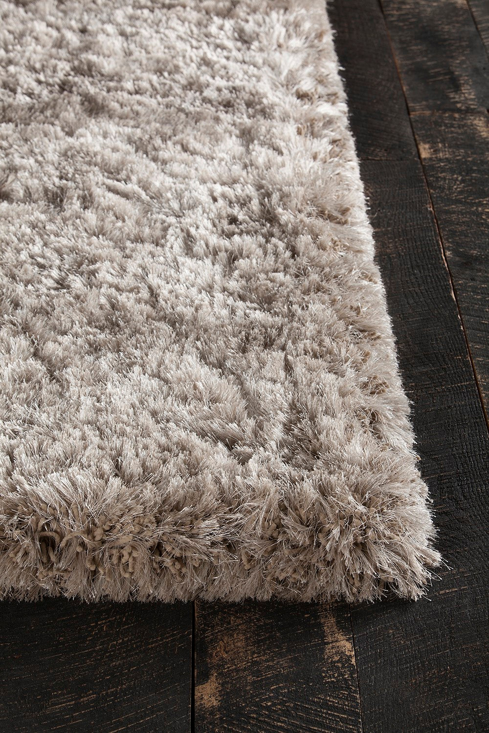 Giulia Tan Hand Woven Shag Rug