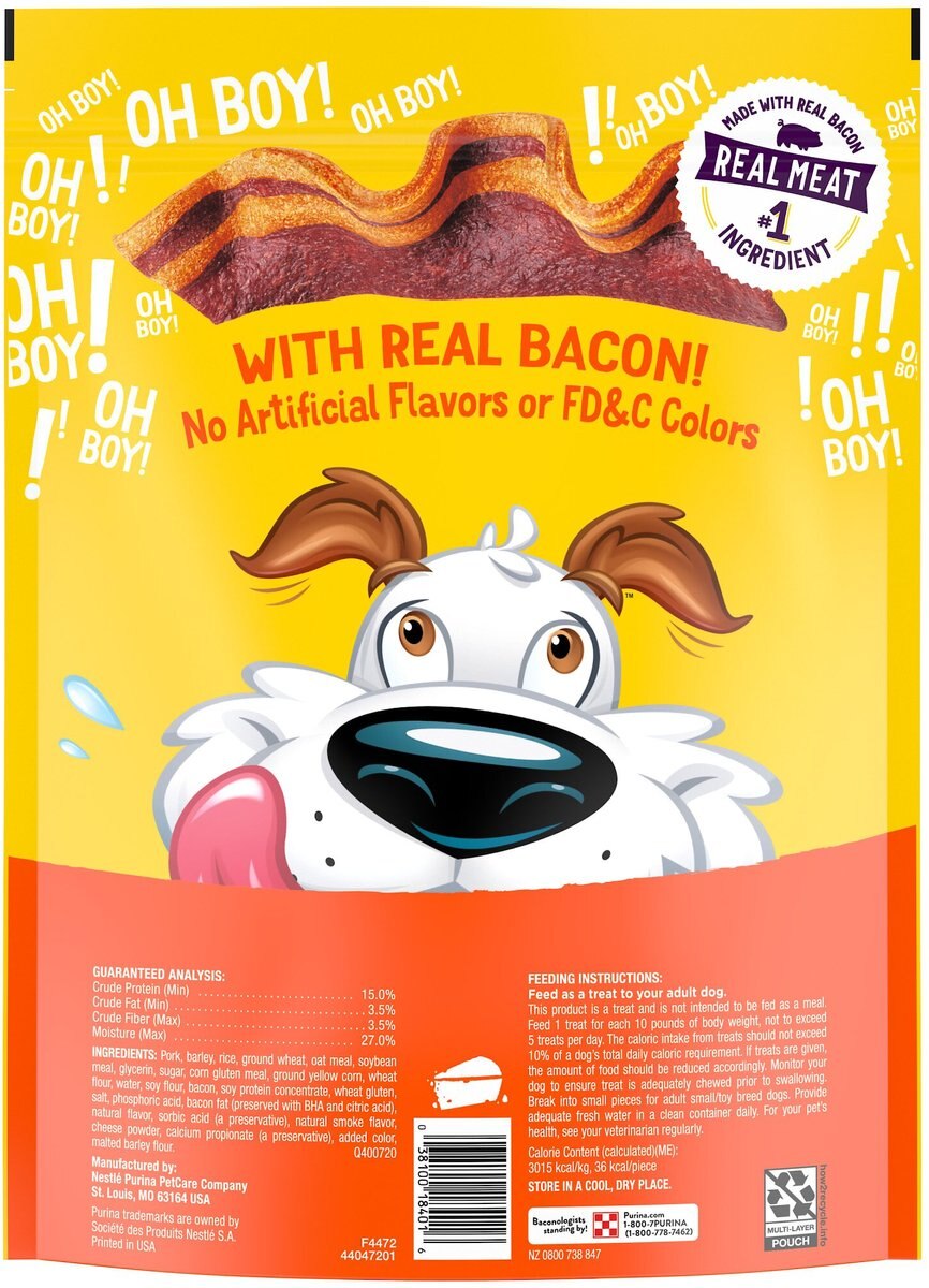 Purina Beggin' Strips Real Meat with Bacon and Cheese Flavored Training Dog Treats