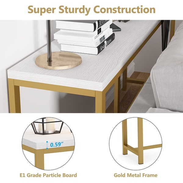 Extra Long Sofa Couch Console Table， 71inch Narrow Entryway Hallway Table