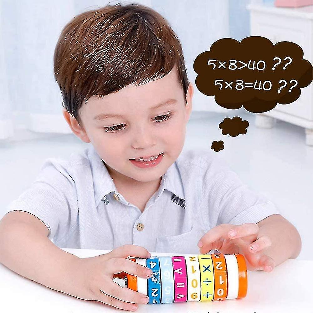 Cylindrical Learning Cube，arithmetic Learning Toy，intelligence Brain Developing Toy，arithmetic Learn