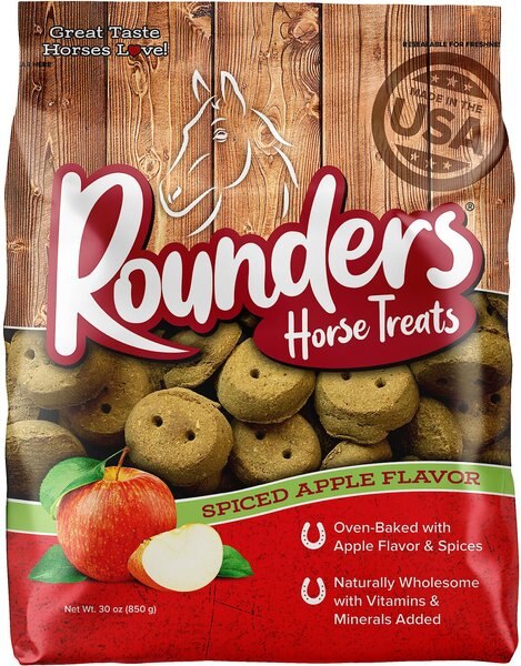 Blue Seal Rounders Spiced Apple Flavor Horse Treats， 30-oz bag