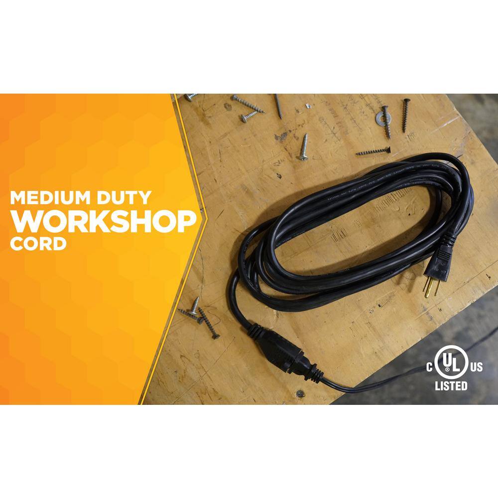 Woods 8 ft. 163 SJTW Outdoor Medium-Duty Extension Cord 260