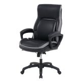 Shaquille O'Neal Amphion Ergonomic Bonded Leather High-Back Executive Chair， Black