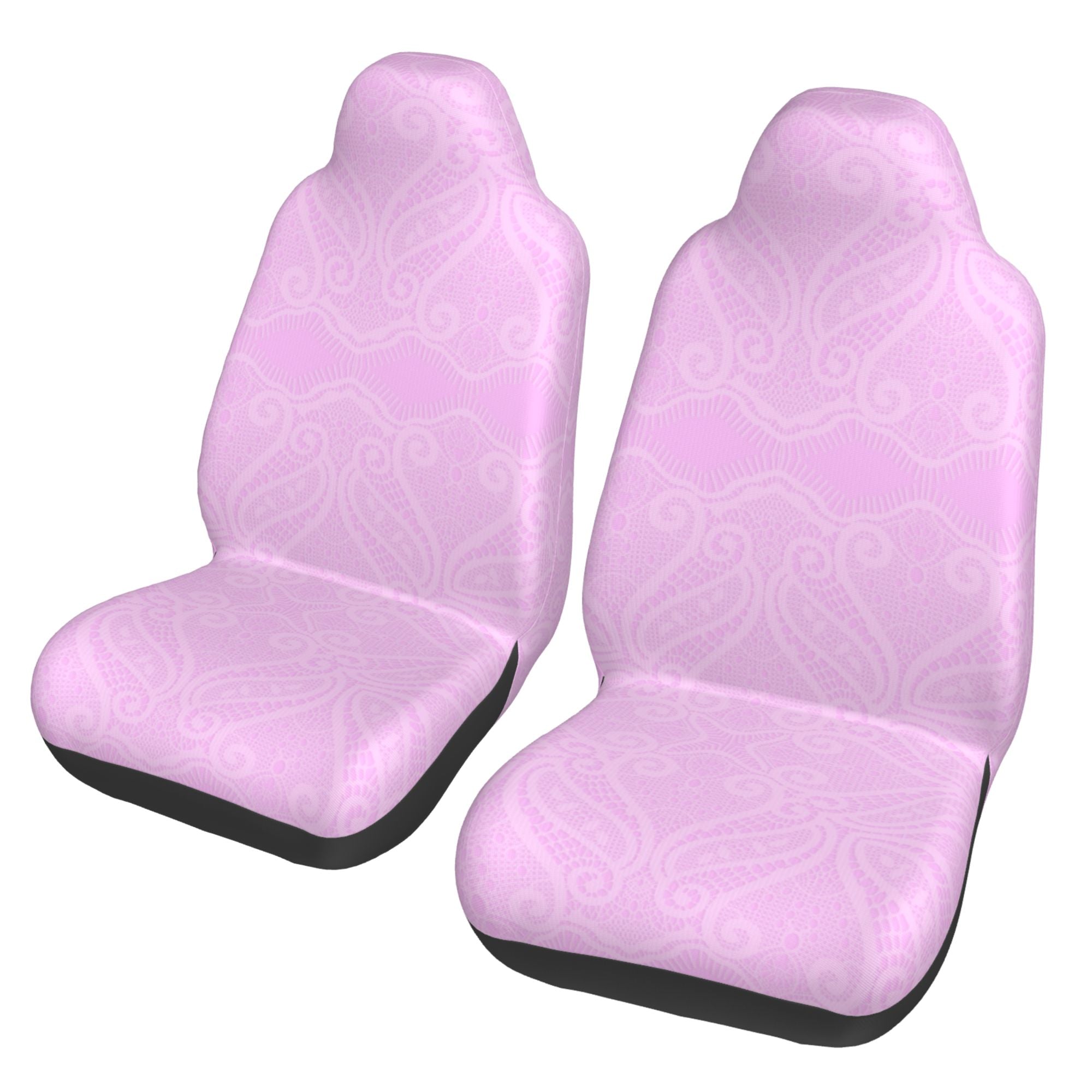 ZICANCN Car Seat Covers Front Seats Only，Pink Vintage Design Automotive Seat Covers Protectors for Cars Trucks Suv 2 Pack