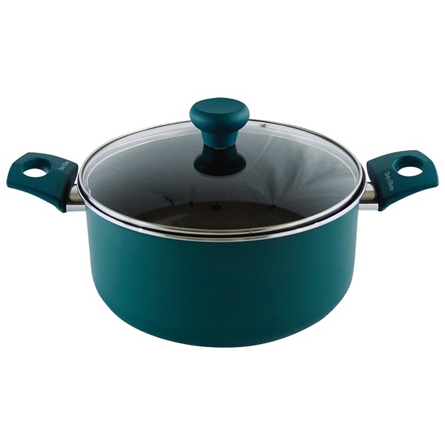 Taste Of Home 5 qt Non stick Aluminum Dutch Oven With Lid Sea Green