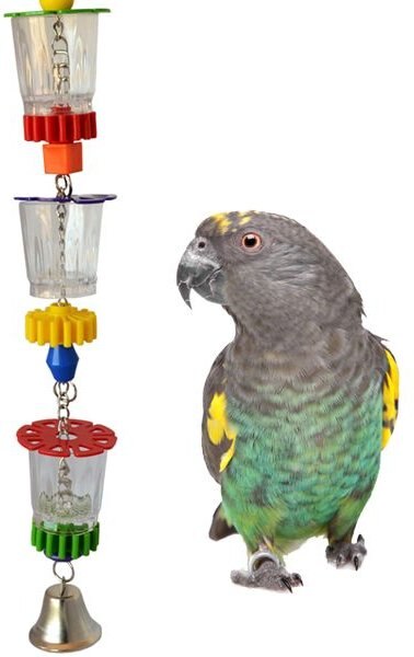 Super Bird Creations Bottoms Up Bird Toy， Medium/Large