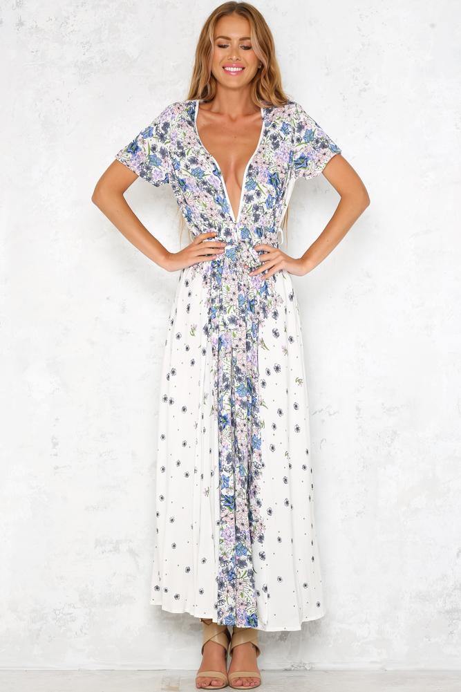 Happening Now Maxi Dress White