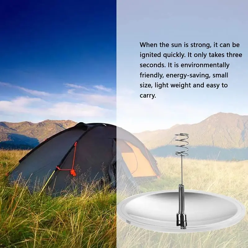 Fire Camping Solar Lighter Fire Emergency Travel Kits Portable Outdoor Tools for Camping Hiking