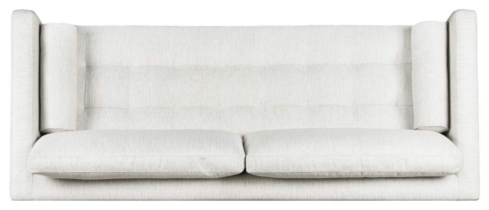 Poly and Bark Napa Fabric Sofa  Bright Ash   Midcentury   Sofas   by Edgemod Furniture  Houzz