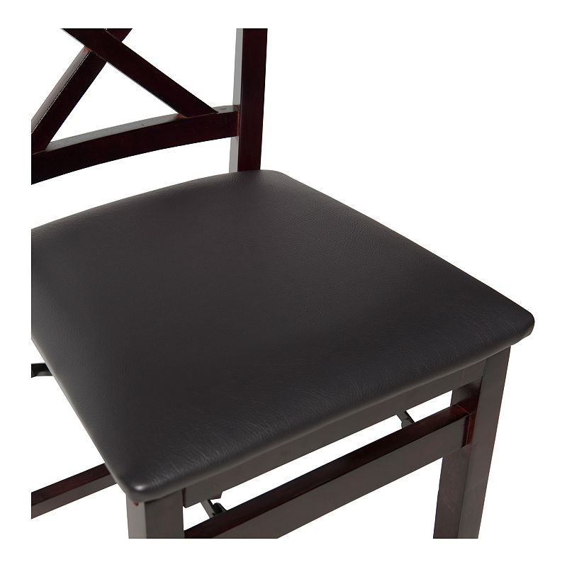 Linon Triena X-Back Folding Counter Stool