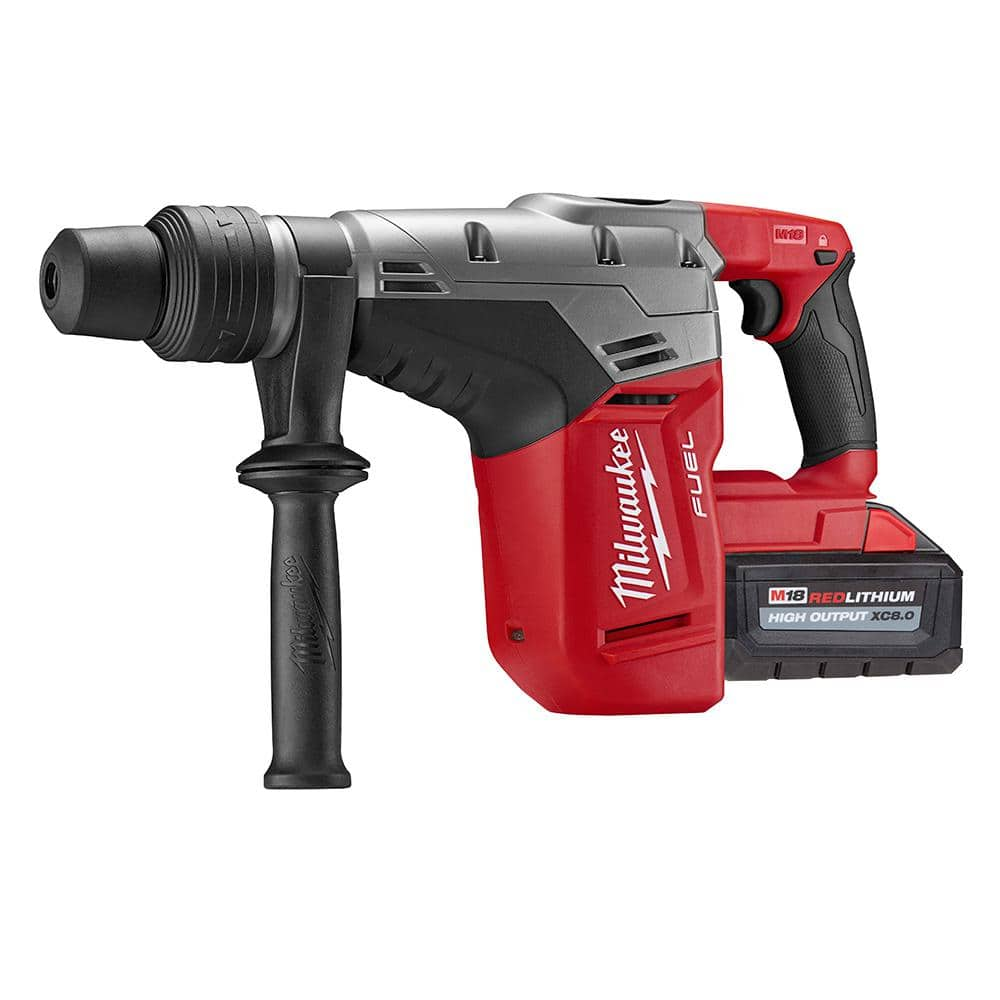 Milwaukee M18 FUEL 18V Lithium-Ion Brushless Cordless 1-9/16 in. SDS-Max Rotary Hammer Kit w/ Two 8.0Ah Batteries & Hard Case 2717-22HD