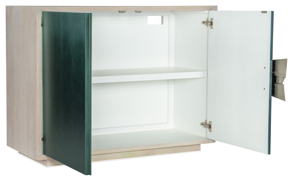 Melange Natalee Two Door Chest   Contemporary   Accent Chests And Cabinets   by Hooker Furniture  Houzz