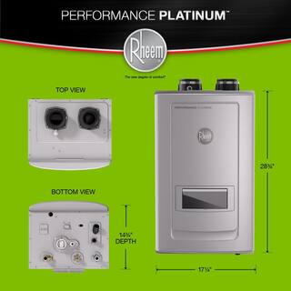 Rheem Performance Platinum 11 GPM Natural Gas High Efficiency Indoor Recirculating Tankless Water Heater ECOH200DVRHLN