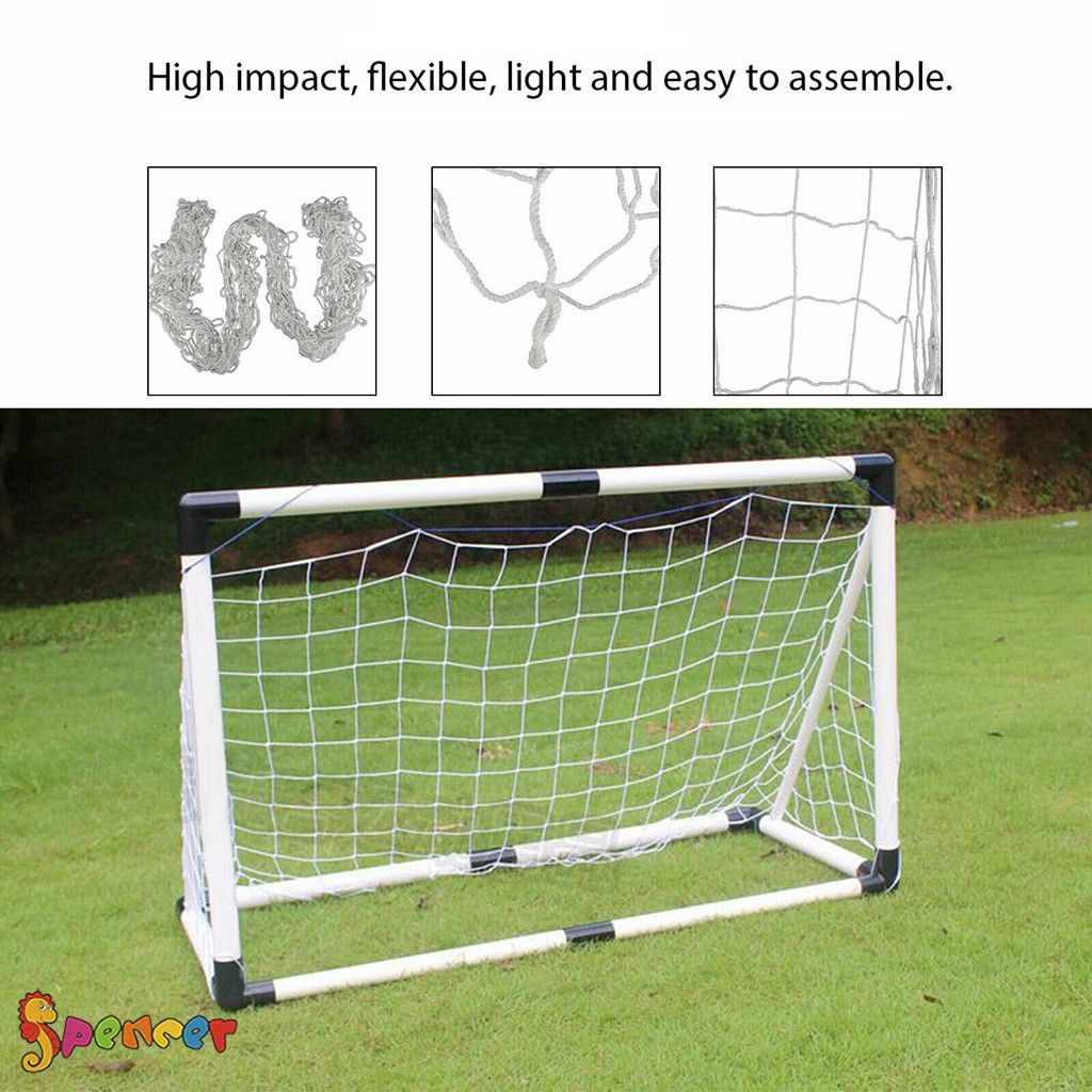 Spencer 7.8 X 5.9ft Portable Football Soccer Goal Post Net Outdoor Sports Football Training Kickback Soccer Net for Kids (Net Only)