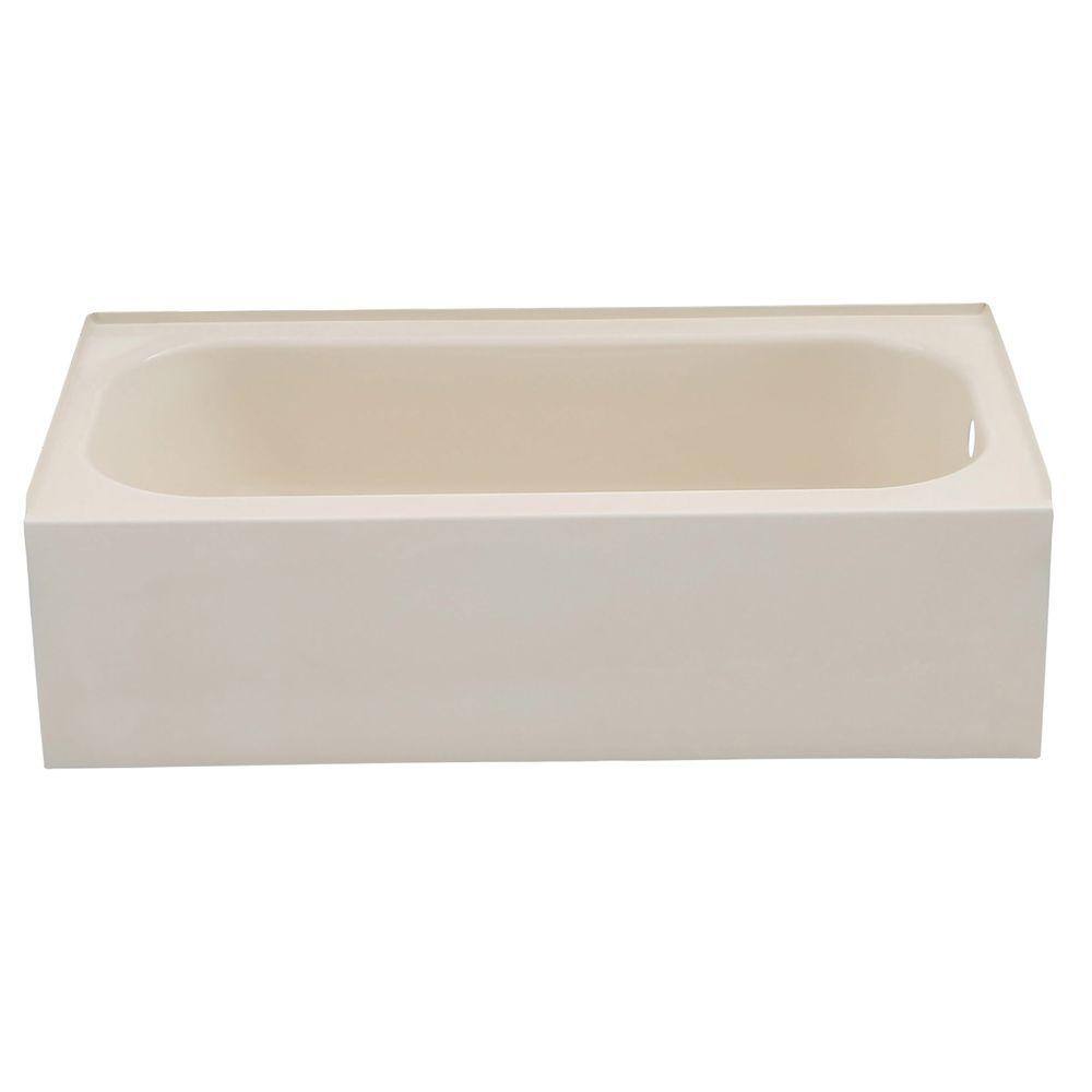 Bootz Industries Maui 60 in. x 30 in. Soaking Bathtub with Right Drain in Bone 011-3340-06