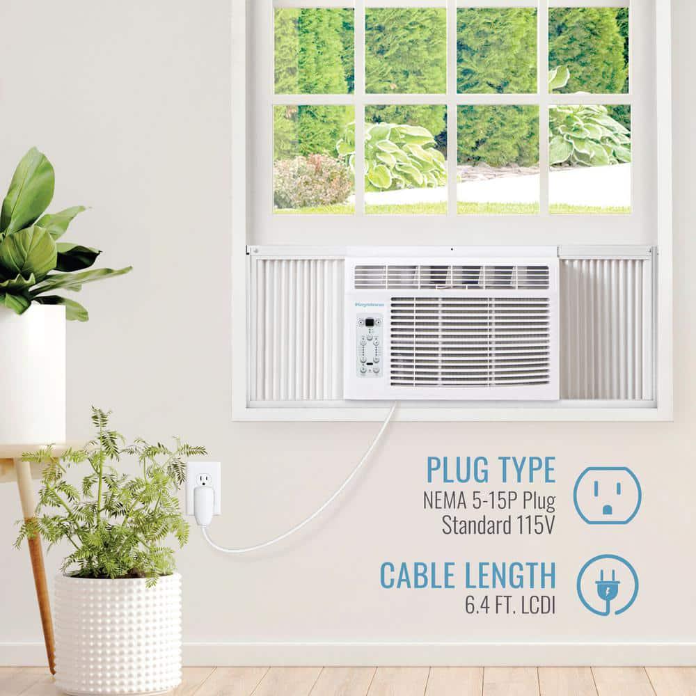 Keystone 5000 BTU WindowMounted Air Conditioner with Follow Me LCD Remote Control in White KSTAW05BE