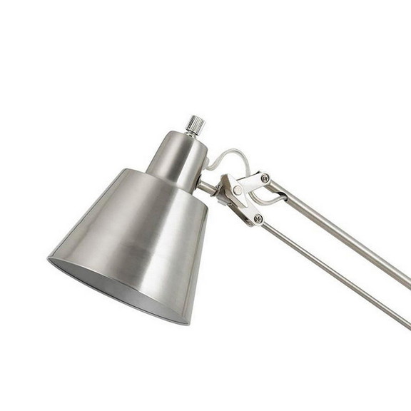 Benjara BM220818 60W Metal Task Lamp with Adjustab...