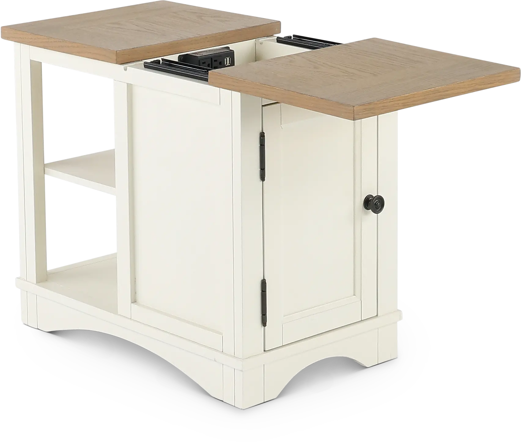 Amy Cotton White Side Table