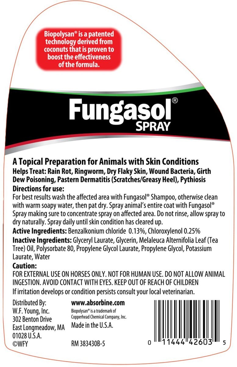 Absorbine Fungasol Fungal Treatment Horse Spray