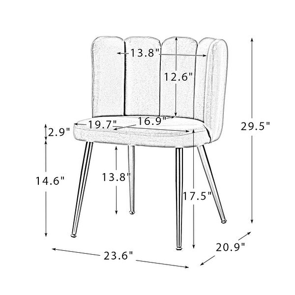 Anjela Side Chair with Tufted Back