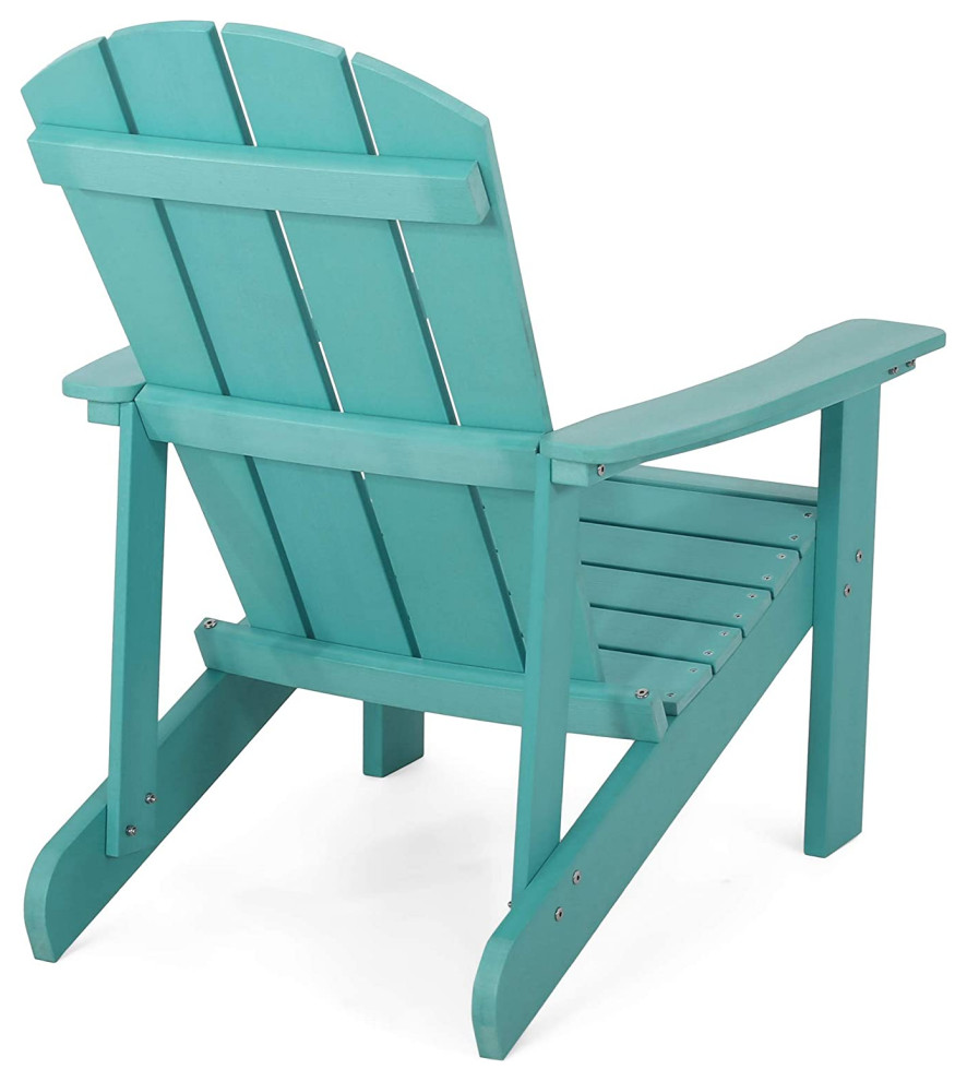 Set of 2 Adirondack Chair  Comfortable Slatted Slanted Seat With Arms   Contemporary   Adirondack Chairs   by Decor Love  Houzz