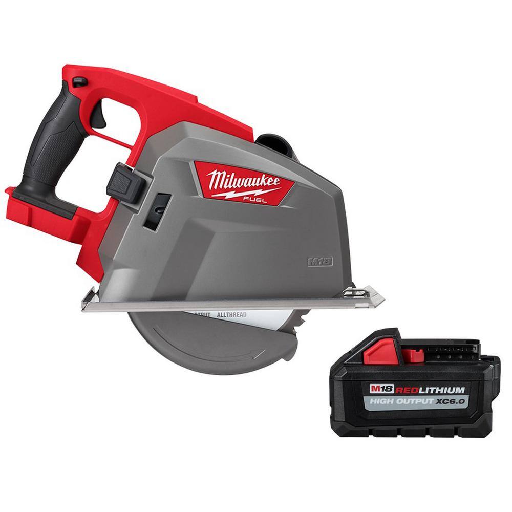 MW M18 FUEL 18-Volt 8 in. Lithium-Ion Brushless Cordless Metal Cutting Circular Saw with 6.0 Ah Battery 2982-20-48-11-1865