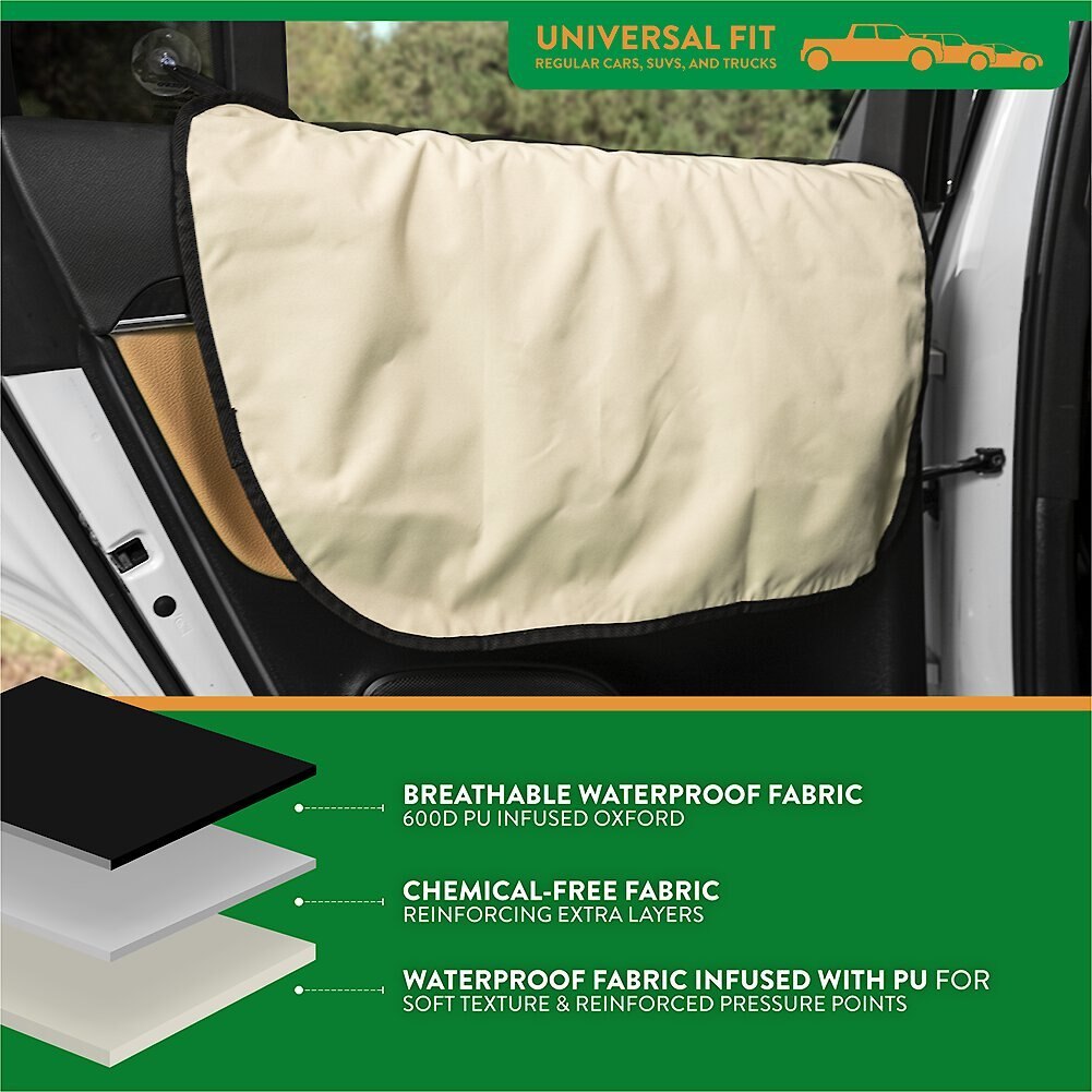 Plush Paws Products Waterproof Car Door Cover