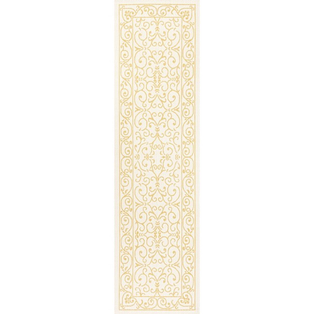 Charleston Vintage Filigree Textured Weave Indoor outdoor Area Rug Jonathan Y