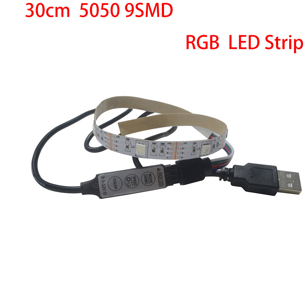 5V 5050 9SMD/30CM RGB LED Strip Light Bar TV Back Lighting Kit Led lights for bedroom outdoor floor lamp pendant DIY Wedding Party Bedroom Terrace(Multicolor)