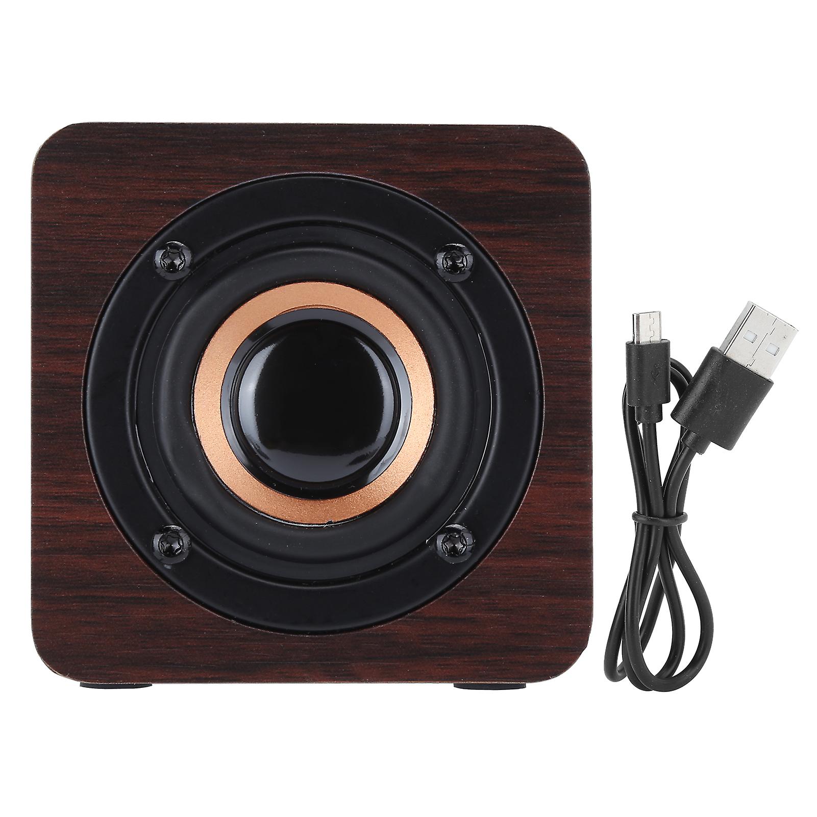 Portable Woodiness Bluetooth Speaker Loudspeaker Box Equipment With Walnut Wood Grain