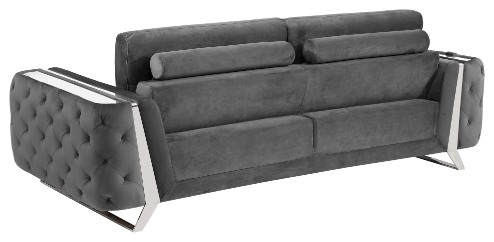 Lorenzo Velvet Sofa   Contemporary   Sofas   by Luxuriant Furniture  Houzz