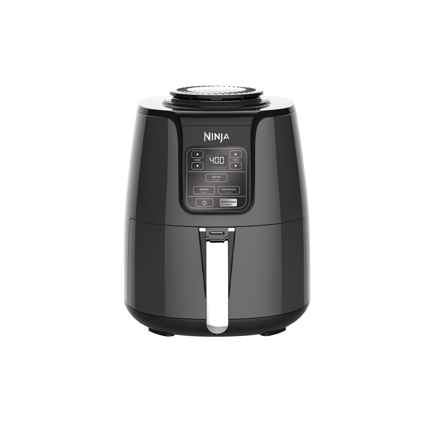 Ninja 4 Quart Air Fryer with Reheat & Dehydrate, Black, Silver, AF100WM