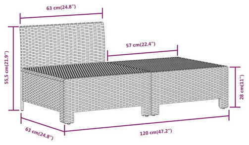 vidaXL Patio Furniture Set 8 Piece Armchair Sofa with Cushions Gray Poly Rattan   Tropical   Outdoor Sofas   by vidaXL LLC  Houzz