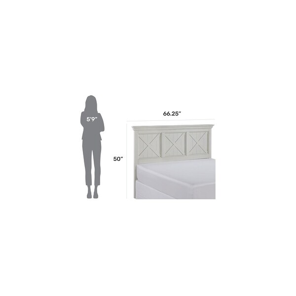 Homestyles Seaside Lodge Off-White Queen Headboard - - 21895300