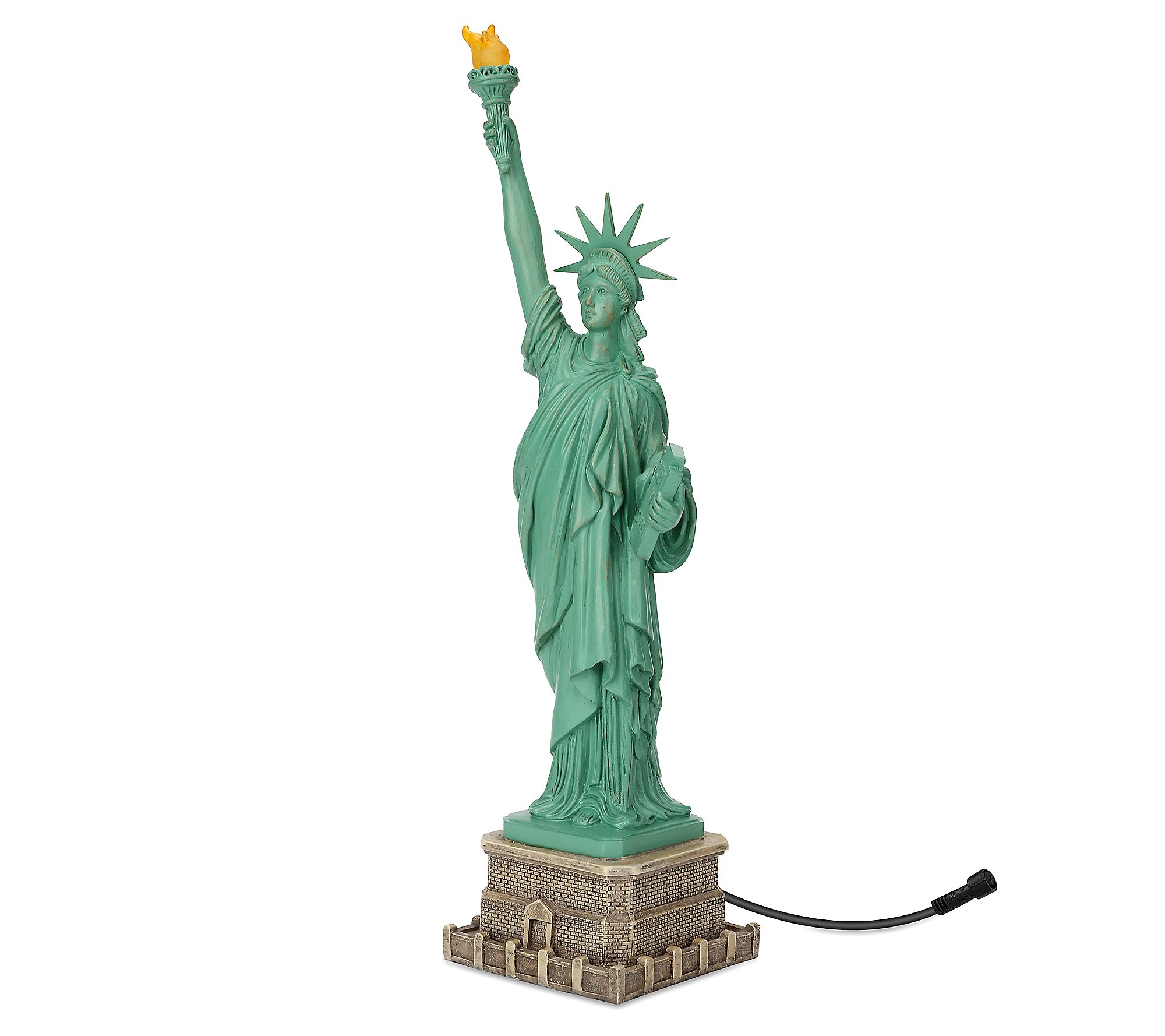 Techko Liberty Statue with Solar Spotlight