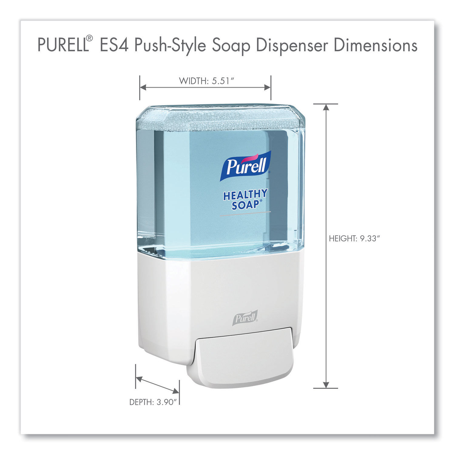 ES4 Soap Push-Style Dispenser by PURELLandreg; GOJ503001