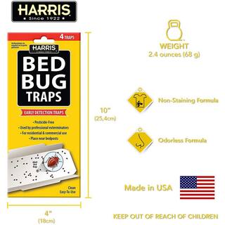 Harris Bed Bug Traps (4-Pack) BBTRP