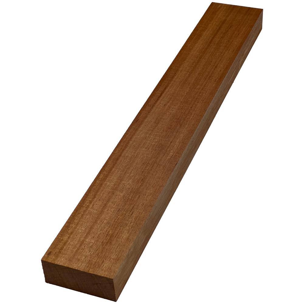 Swaner Hardwood 2 in. x 4 in. x 8 ft. African Mahogany S4S Board OL08031696MA