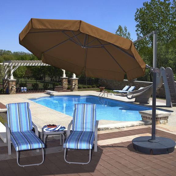 Island Umbrella NU6550 Freeport 11 ft Octagonal Ca...