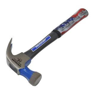 Vaughan 16 oz. Carbon Steel Nail Hammer with 13 in. Fiberglass Handle FS16