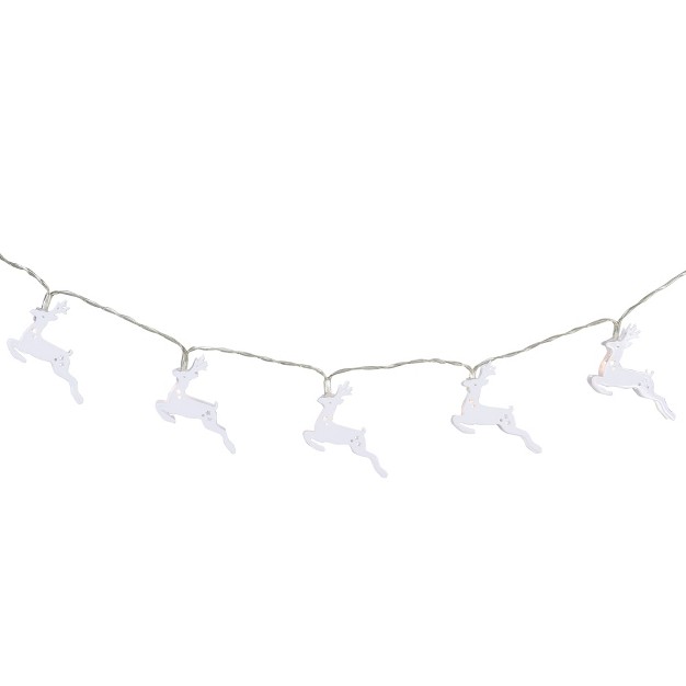 Northlight 10 B o Led Warm White Reindeer Christmas Lights 3 x27 Clear Wire