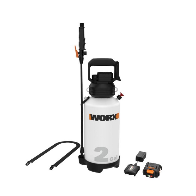 Worx Wg829 20v Power Share Cordless Yard Sprayer Battery And Charger Included