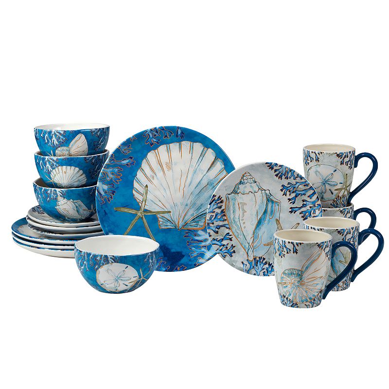 Certified International Playa Shells 16-pc. Dinnerware Set