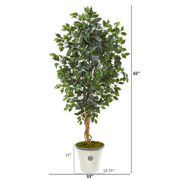 65 Ficus Artificial Tree in Decorative Planter